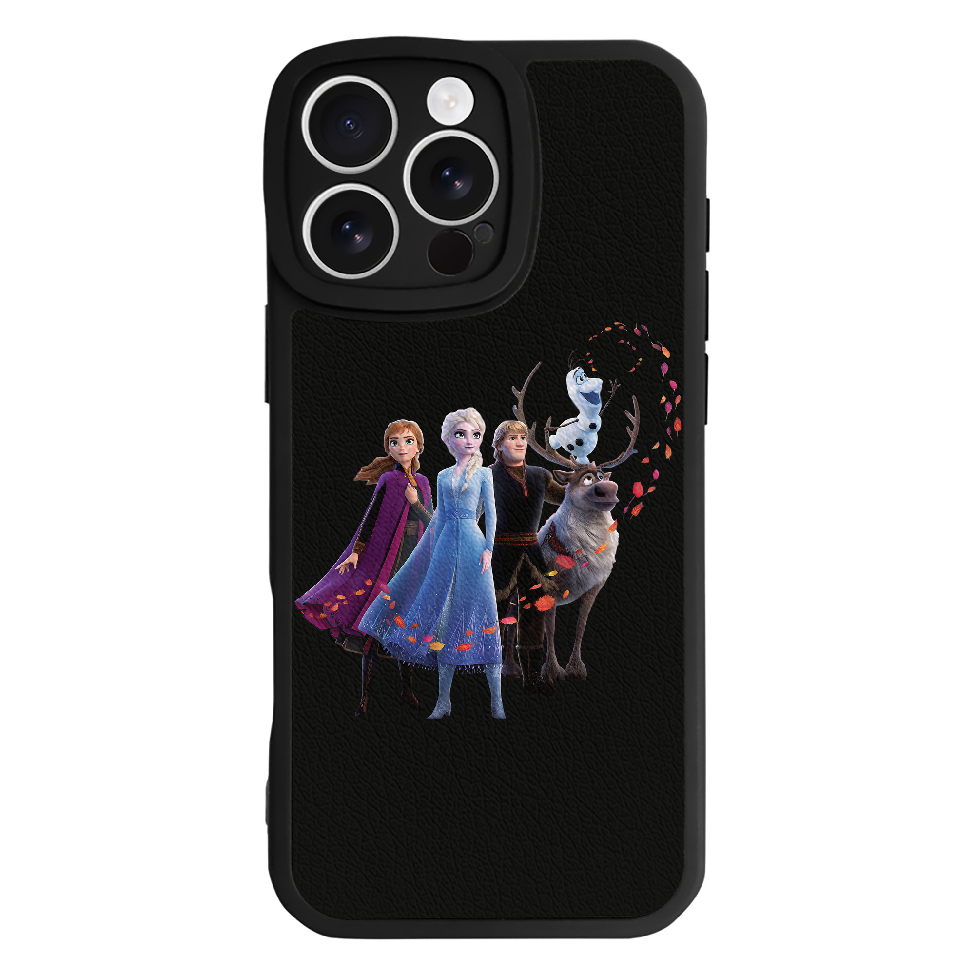 （画像用） アナと雪の女王 アンナ エルサ Frozen Anna Elsa 【iPhone 16シリーズ対応】シリコンスマホケース（レザー調） 材質：シリコン